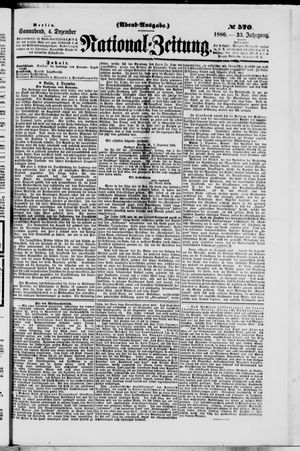 National-Zeitung vom 04.12.1880