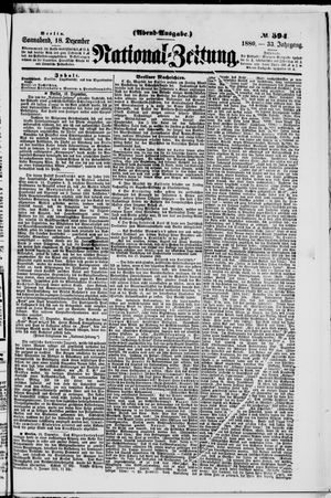 National-Zeitung vom 18.12.1880
