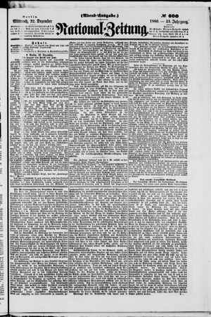 National-Zeitung vom 22.12.1880