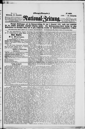 Nationalzeitung vom 29.12.1880