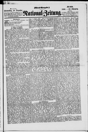 National-Zeitung vom 30.12.1880