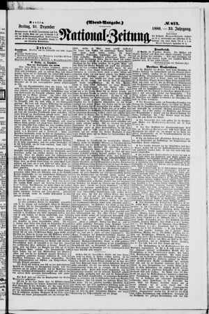 National-Zeitung vom 31.12.1880