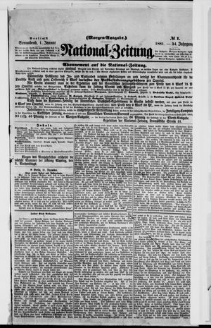 National-Zeitung on Jan 1, 1881