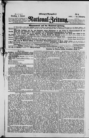 Nationalzeitung vom 04.01.1881