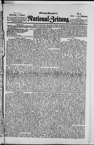 Nationalzeitung vom 05.01.1881