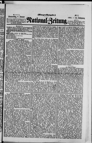 Nationalzeitung vom 06.01.1881