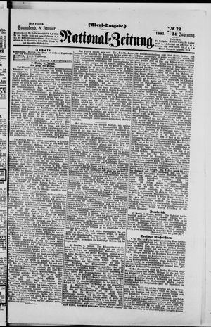 National-Zeitung vom 08.01.1881