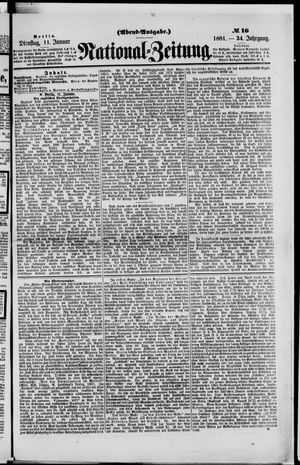 National-Zeitung vom 11.01.1881