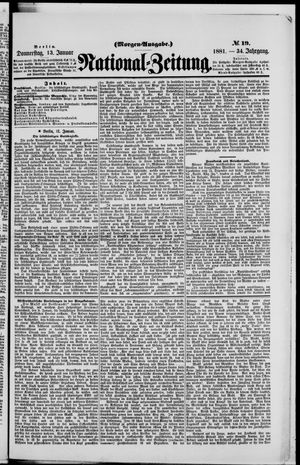 Nationalzeitung vom 13.01.1881
