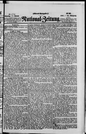 Nationalzeitung vom 17.01.1881