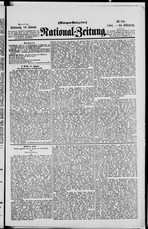 Nationalzeitung vom 19.01.1881
