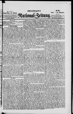 Nationalzeitung vom 20.01.1881