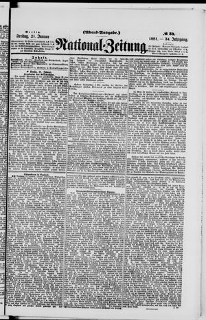 National-Zeitung vom 21.01.1881