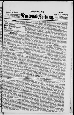 Nationalzeitung vom 28.01.1881