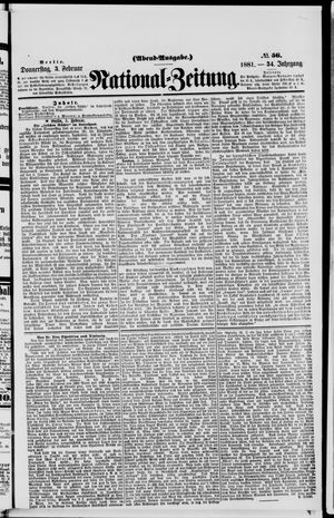 Nationalzeitung vom 03.02.1881