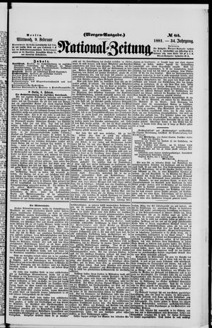 Nationalzeitung vom 09.02.1881