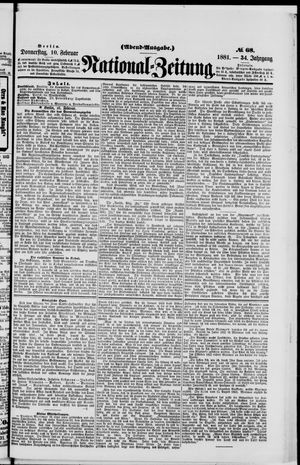 National-Zeitung vom 10.02.1881