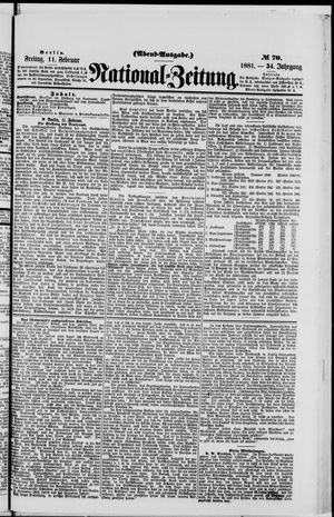 National-Zeitung vom 11.02.1881