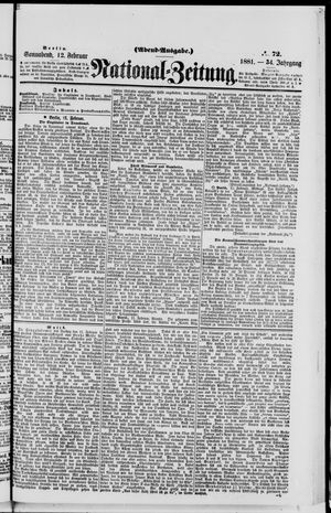 Nationalzeitung vom 12.02.1881