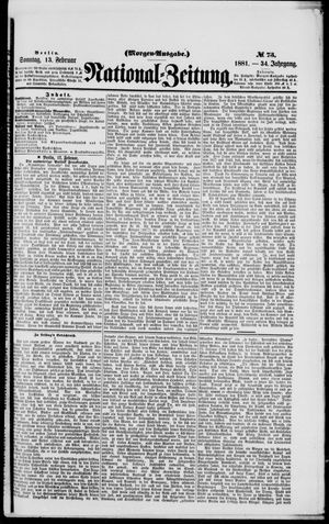 Nationalzeitung vom 13.02.1881