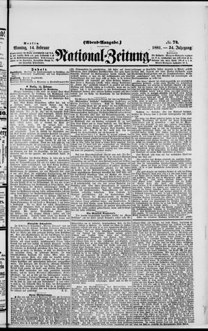 Nationalzeitung vom 14.02.1881