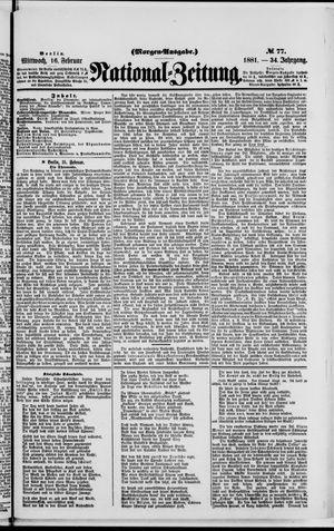 Nationalzeitung vom 16.02.1881