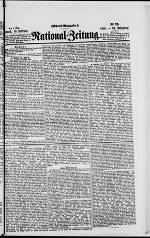 Nationalzeitung vom 16.02.1881
