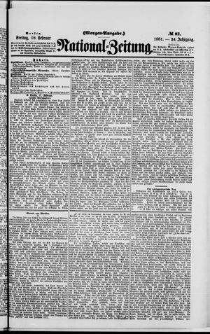 Nationalzeitung vom 18.02.1881