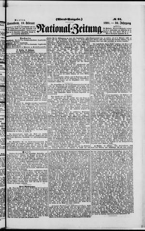 Nationalzeitung on Feb 19, 1881