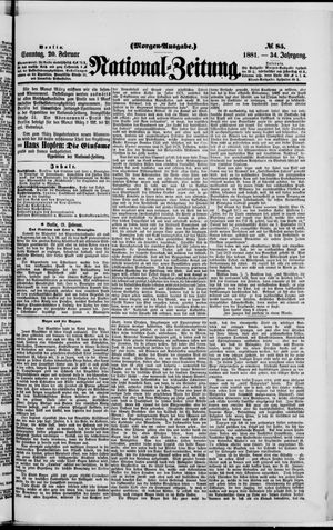 Nationalzeitung vom 20.02.1881