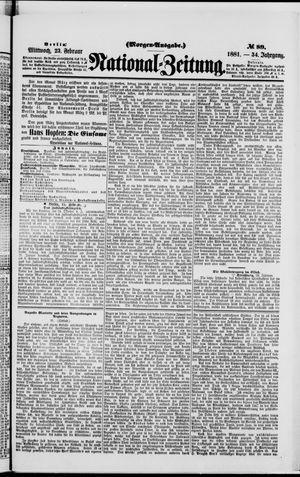 Nationalzeitung vom 23.02.1881