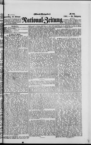 National-Zeitung vom 24.02.1881