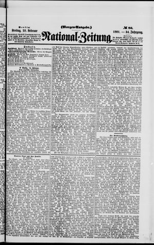 Nationalzeitung vom 25.02.1881