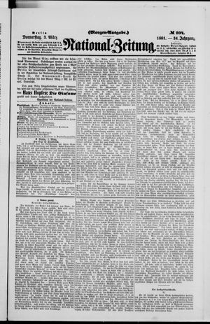 National-Zeitung vom 03.03.1881