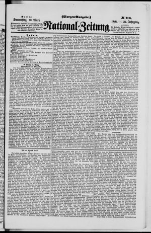 Nationalzeitung vom 10.03.1881