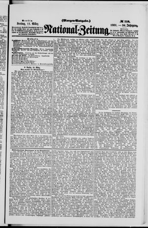 Nationalzeitung vom 11.03.1881