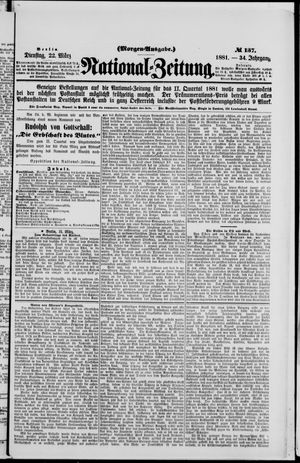 Nationalzeitung vom 22.03.1881