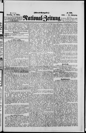 Nationalzeitung vom 22.03.1881