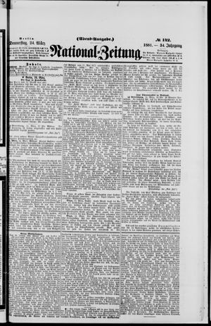 Nationalzeitung vom 24.03.1881