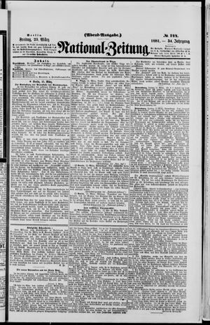 National-Zeitung vom 25.03.1881