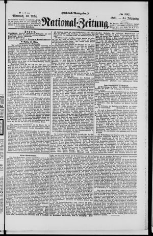 Nationalzeitung vom 30.03.1881