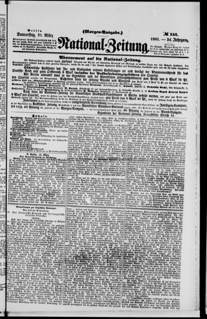 National-Zeitung vom 31.03.1881
