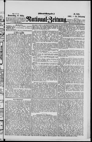 National-Zeitung vom 31.03.1881