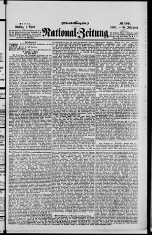 Nationalzeitung on Apr 1, 1881