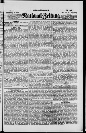 National-Zeitung vom 06.04.1881