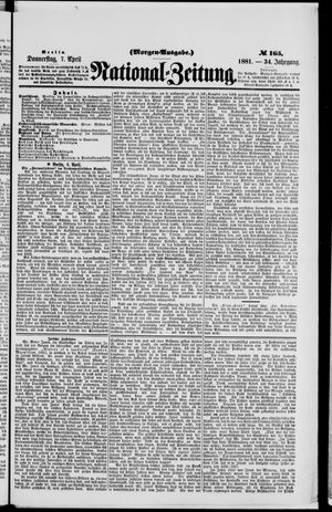 Nationalzeitung vom 08.04.1881