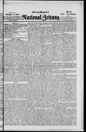 Nationalzeitung vom 13.04.1881