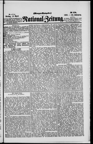 Nationalzeitung vom 15.04.1881