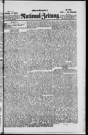 Nationalzeitung vom 19.04.1881