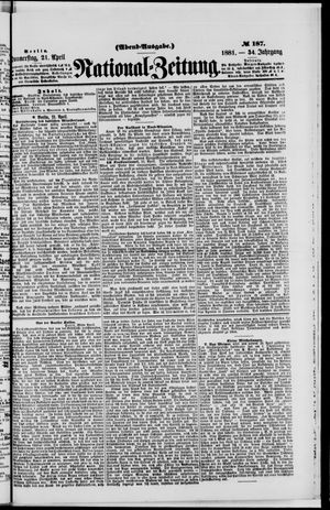 National-Zeitung vom 21.04.1881